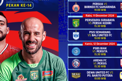 Jadwal Sepakbola Tengah Pekan Yang Wajib Ditonton